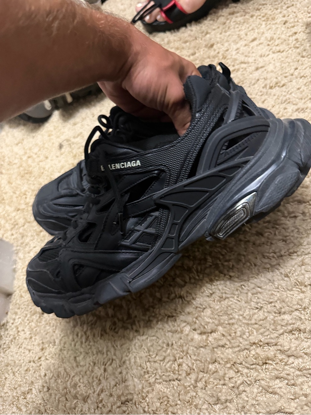 Balenciaga Men's Black Trail Runner Sneakers - Picture 5 of 8